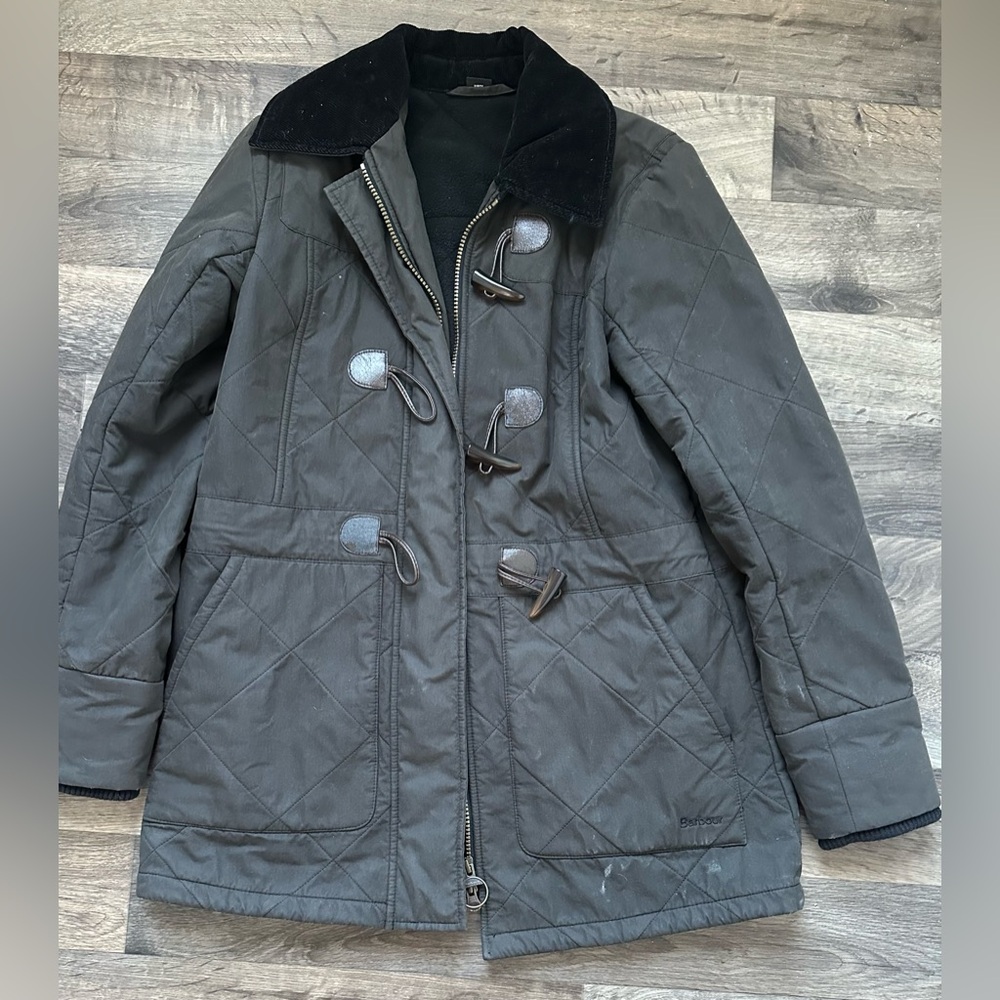 Barbour Buttermere Lined Hooded Jacket with Collared Neckline